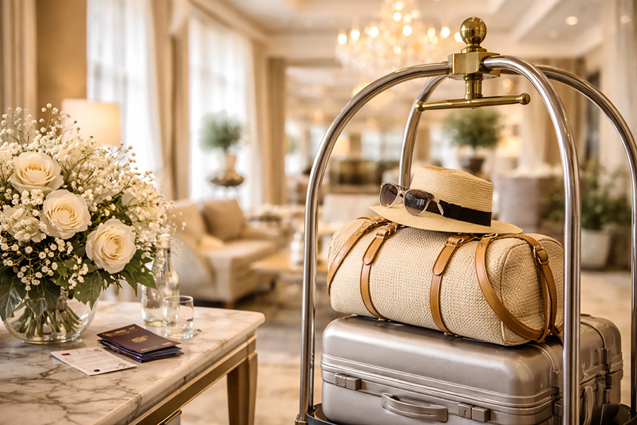 Elegance at the hotel lobby